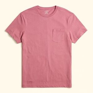 J Crew Large Faded Wine Slim Washed Jersey Pocket Tee